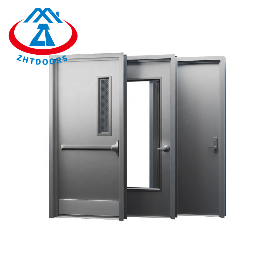 product-Affordable UL Standard Steel Fire Door With Door Closer-Zhongtai-img