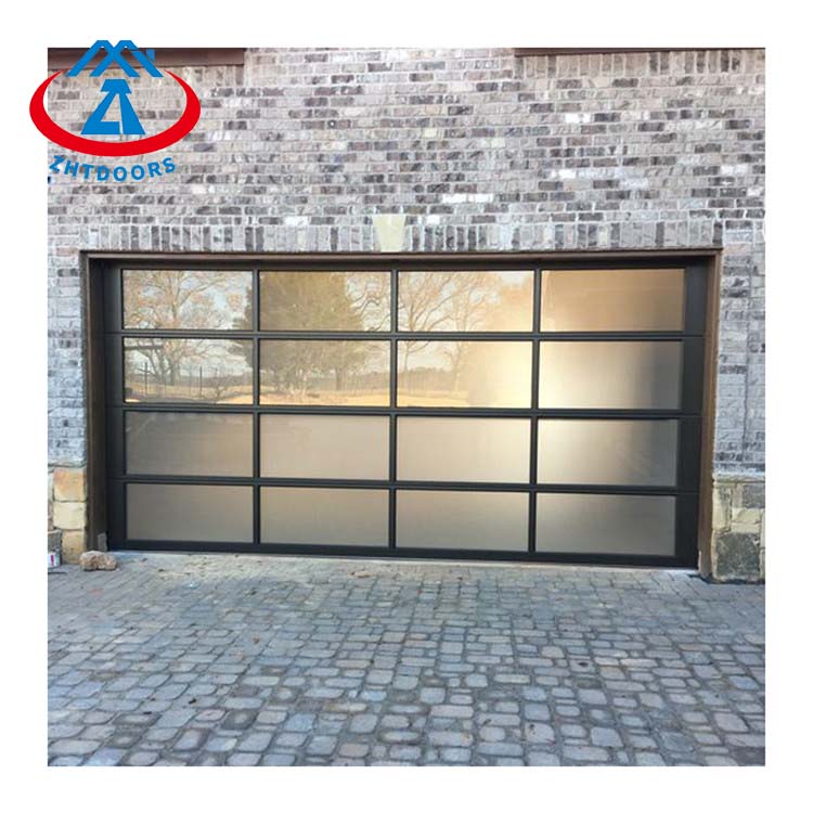 product-New Automatic Glass Aluminum Garage Door French Door Garage Door-Zhongtai-img