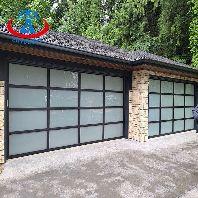 product-Electric Garage Door 18ft Garage Door Double Garage Door-Zhongtai-img