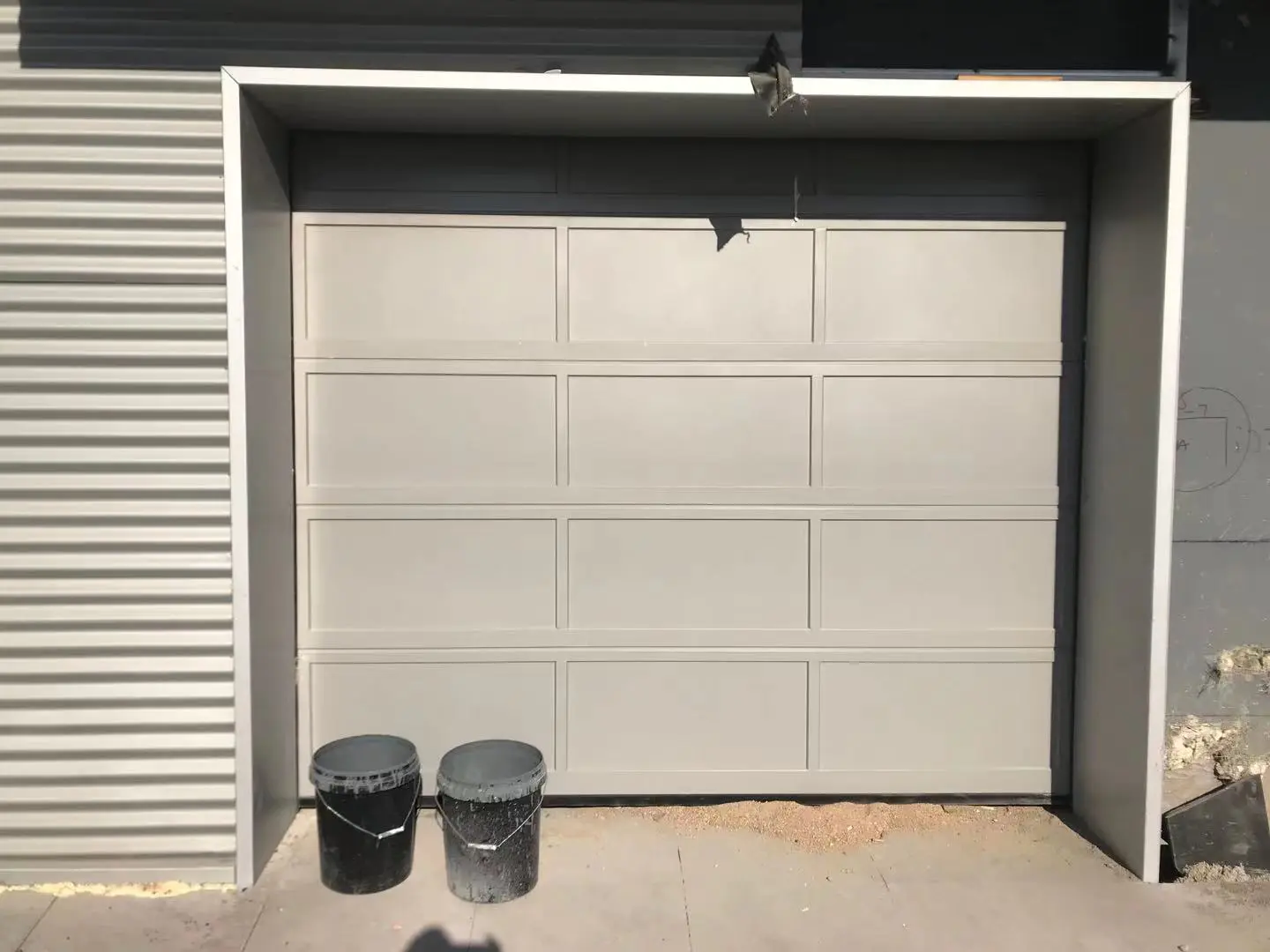 Non Insulated Garage Doors Complete Garage Doors Flush Facade Garage Doors