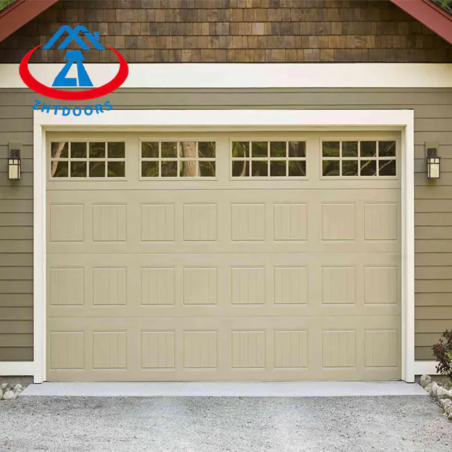 16x7 Residential Garage Door Automatic Sectional Garage Door Wifi Camera Remote Control Garage Door