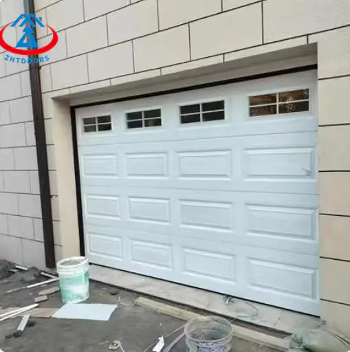 House Sliding Garage Door White Solid Garage Door Custom Modern Garage Door