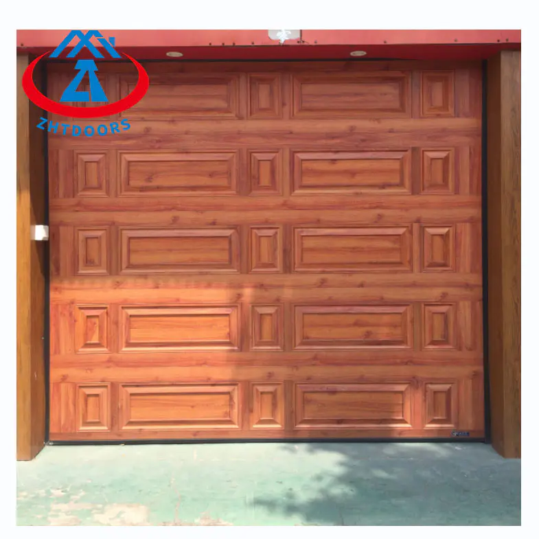 Brown Garage Door Keyless Entry Garage Door PU Type Garage Door