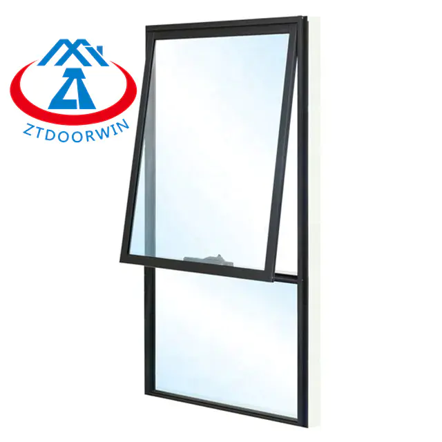 Modern Thermal And Sound Insulation Aluminum Alloy Extremely Narrow Glass Hanging Window