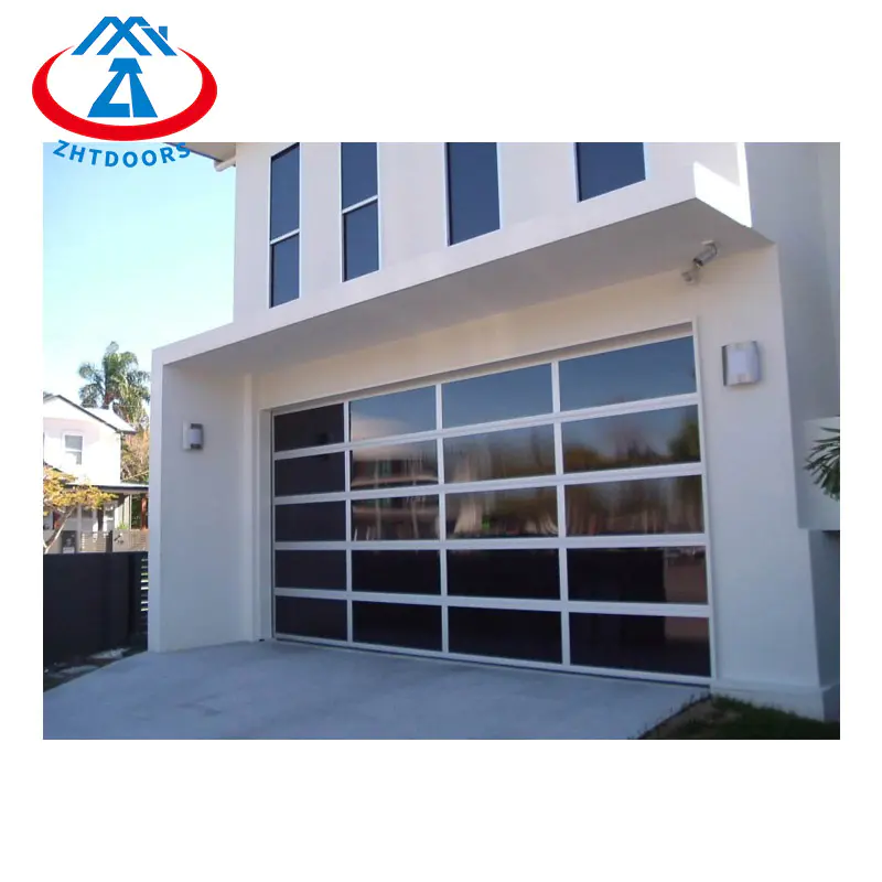 Customized Multi Style Aluminum Frame Plexiglass Garage Door 8x7 Home Garage Door