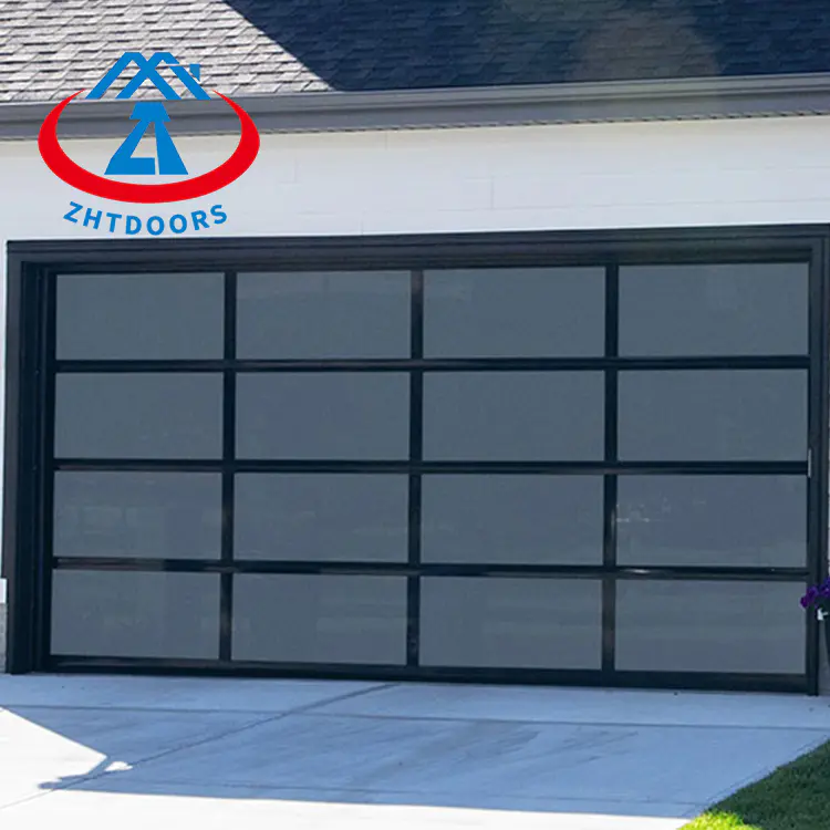 Commercial American Garage Door Black Aluminum Garage Door Home Garage Door White