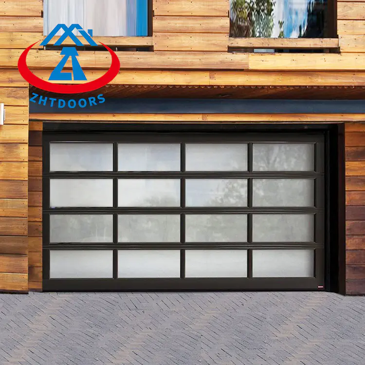 Commercial American Garage Door Black Aluminum Garage Door Home Garage Door White