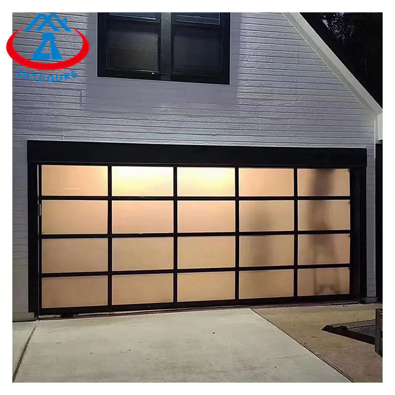Frosted Insulated Glass Garage Door Home Garage Door Patio Garage Door