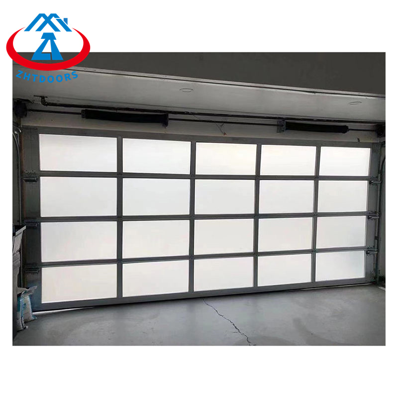 product-Frosted Insulated Glass Garage Door Home Garage Door Patio Garage Door-Zhongtai-img