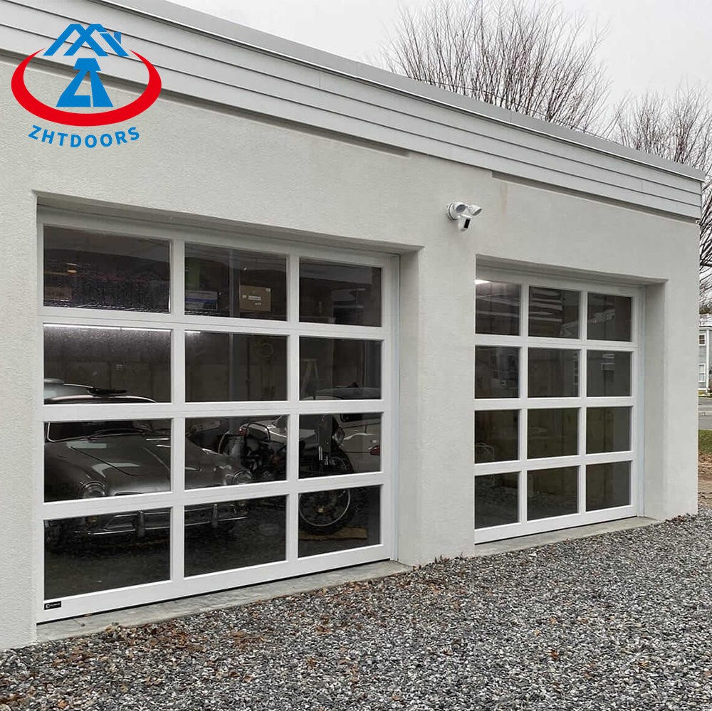 product-Garage Door Residential Building Automatic Modern White Garage Door Insulated Sectional Gara