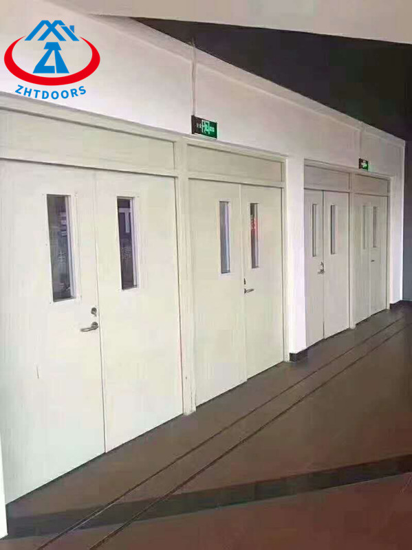 product-Zhongtai-Fire Sectional Door UL Standard Fire Escape Door Double Layer Commercial Fire Door-