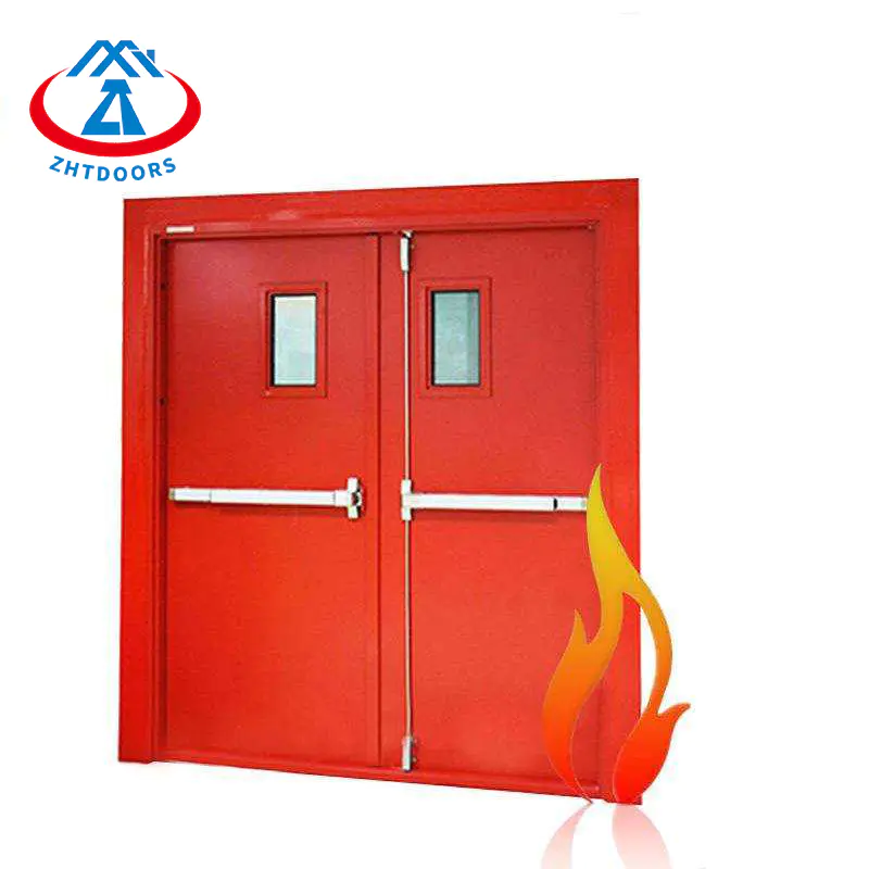 Double Fire Exit Door BS Standard Fire Double Door Fixed Fire Door
