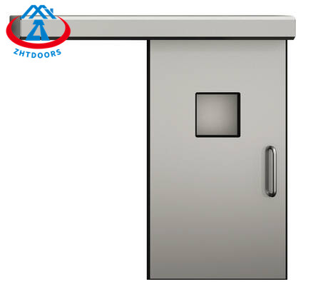 Factory direct sales fireproof soundproof sliding door BS standard hospital fire exit steel door