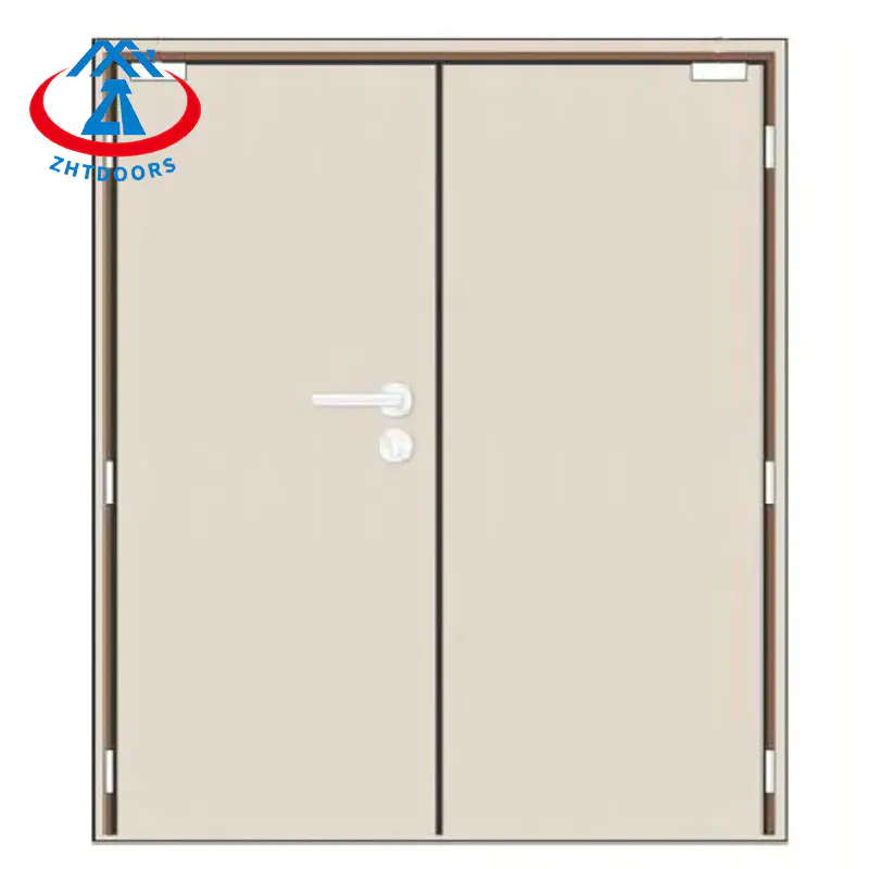 Double Fire Door EN Standard Modern Stylish Emergency Safety Door