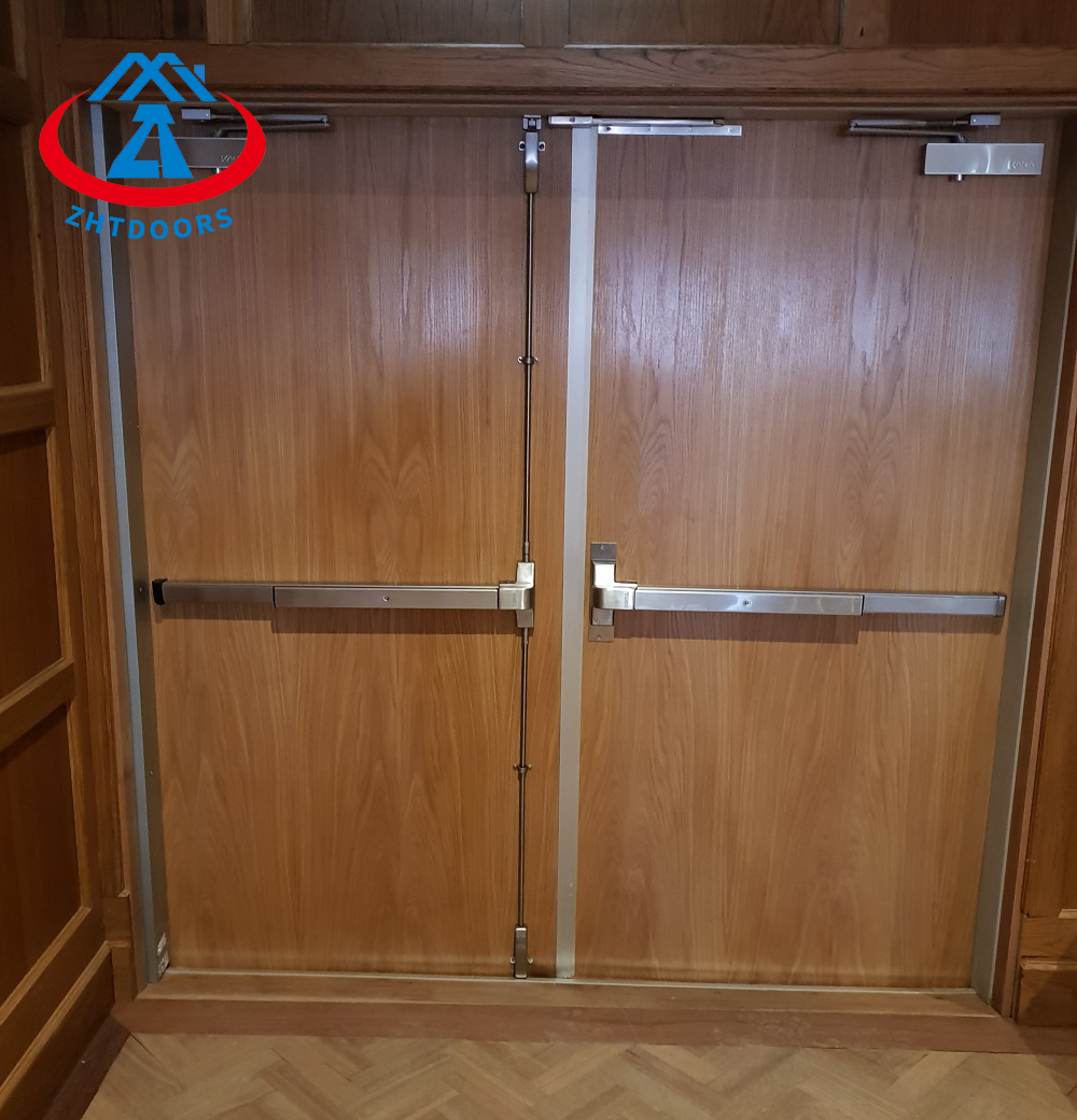 Double Fire Exit Door EN Standard Double Leaf Fire Door Household Fire Door