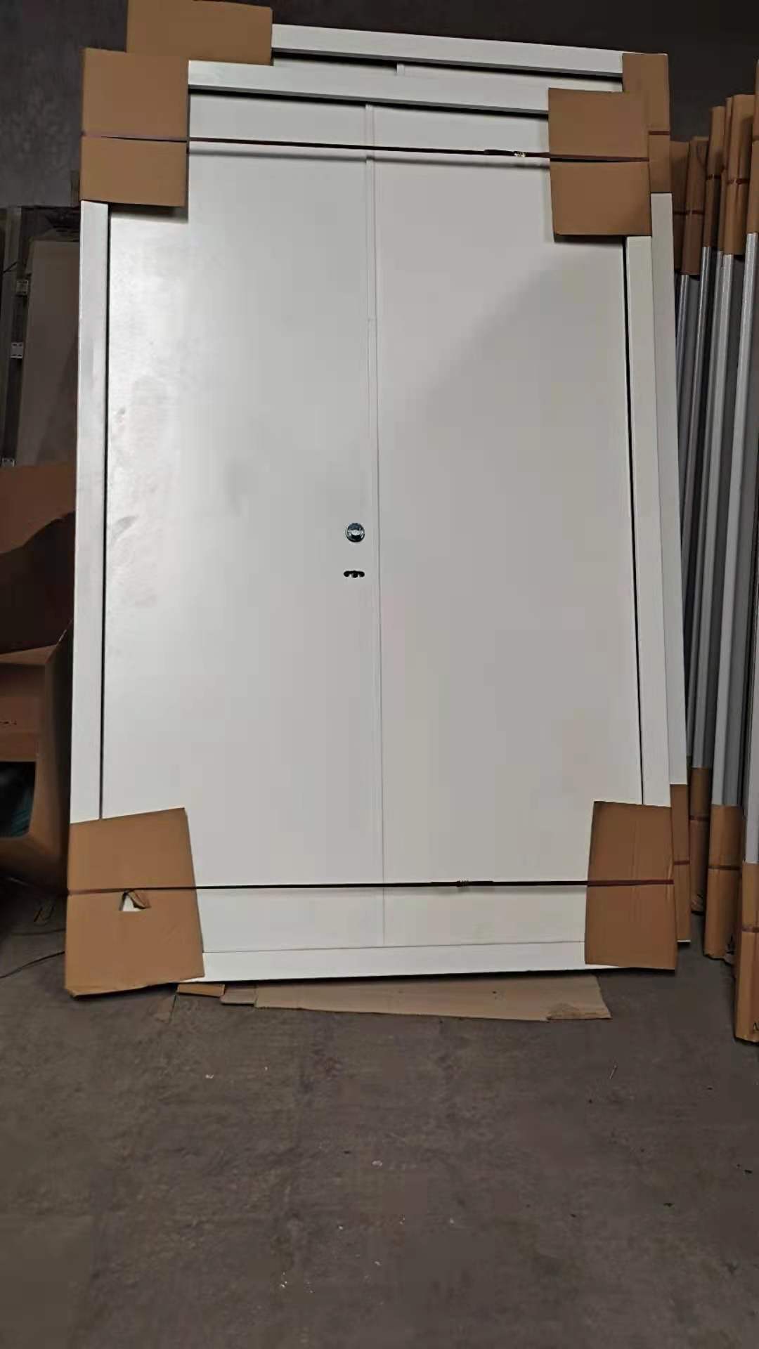 Large Size Fire Door UL Standard 90 Minute Fire Door Fireproof Single Leaf Steel Door