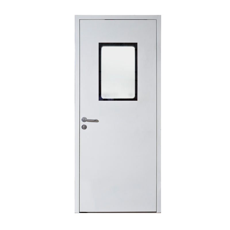 Professionally manufacturing fire doors with visible panels BS standard fireproof steel doors China