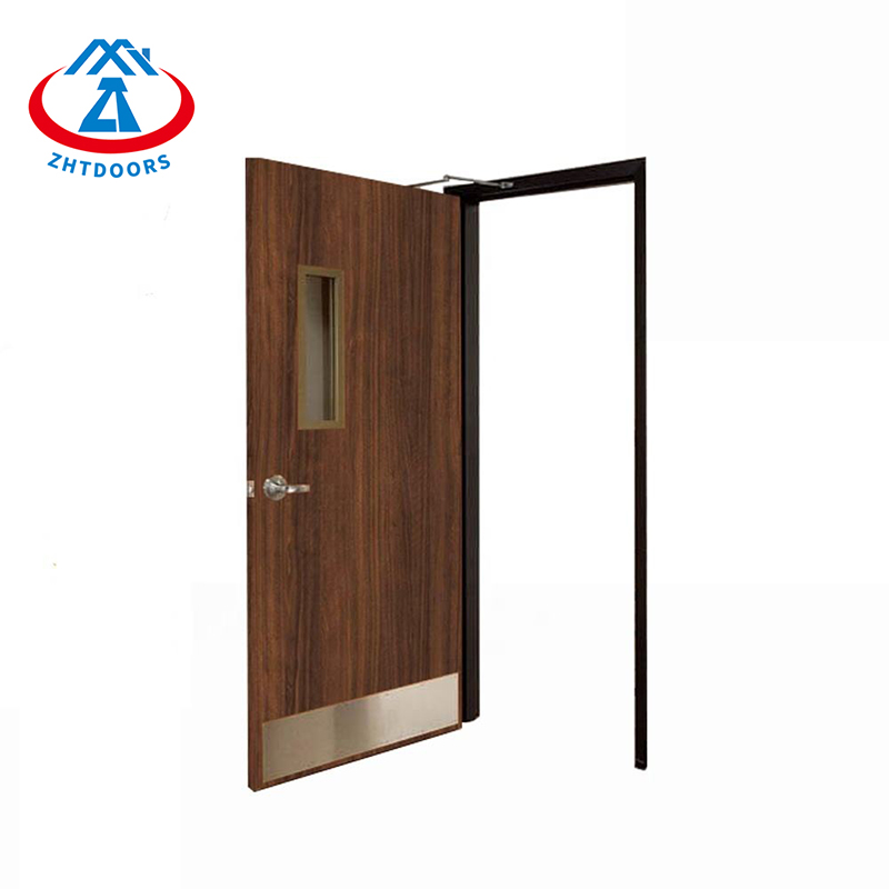product-Wholesale Price Fire Resistant Steel Wooden Door UL Standard Wooden Fire Resistant Door 44mm