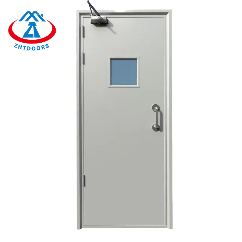 High performance emergency escape automatic door BS standard glass panel fire door