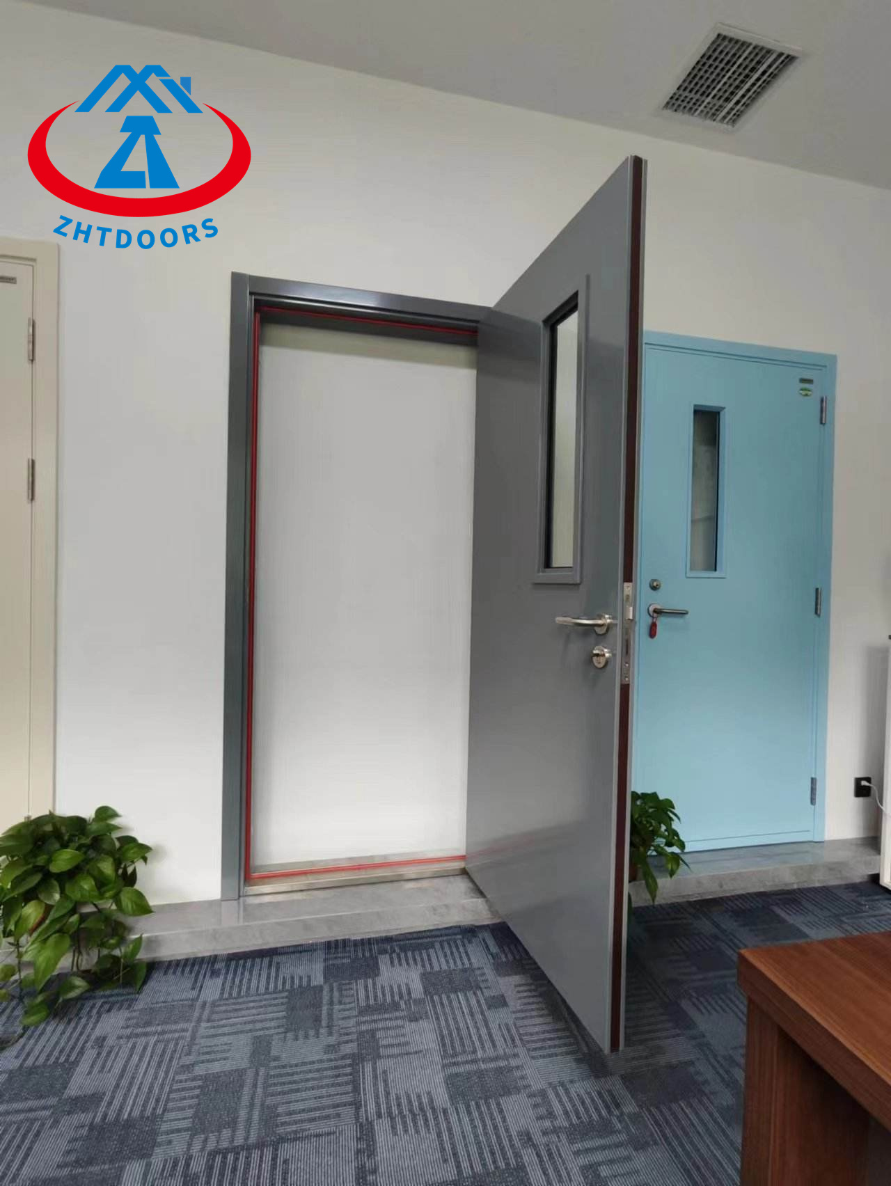 Supplier of prefabricated house fire and anti theft doors AS standard fire escape door