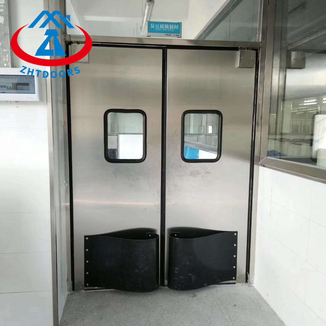 Safe and reliable flat push fire escape door EN standard fireproof steel door 2100 x 2100 mm
