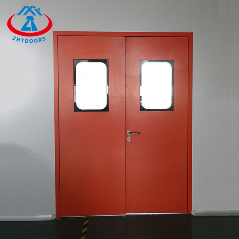 product-Zhongtai-Manufacturer Affordable Price Hospital Fire Door AS Standard Double Fire Exit Door 