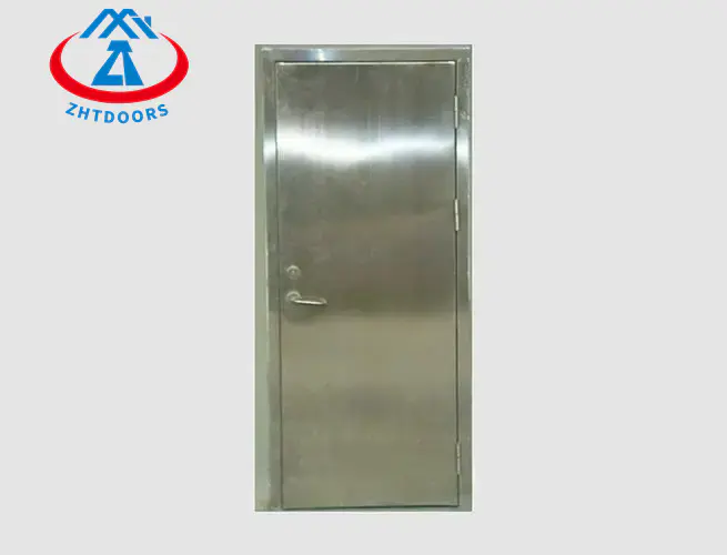 Factory direct sales metal safety stainless steel fire grade steel door BS standard
