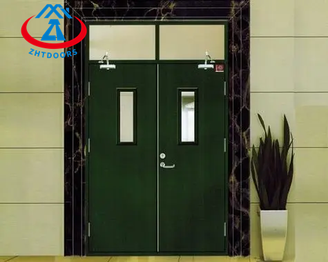 product-Zhongtai-Custom size 36x80 fireproof steel door fire door with UL certificate electrostatic 