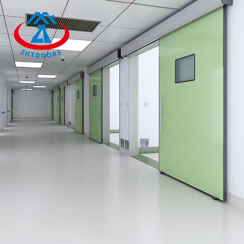 product-Zhongtai-Factory direct sales fireproof soundproof sliding door BS standard hospital fire ex