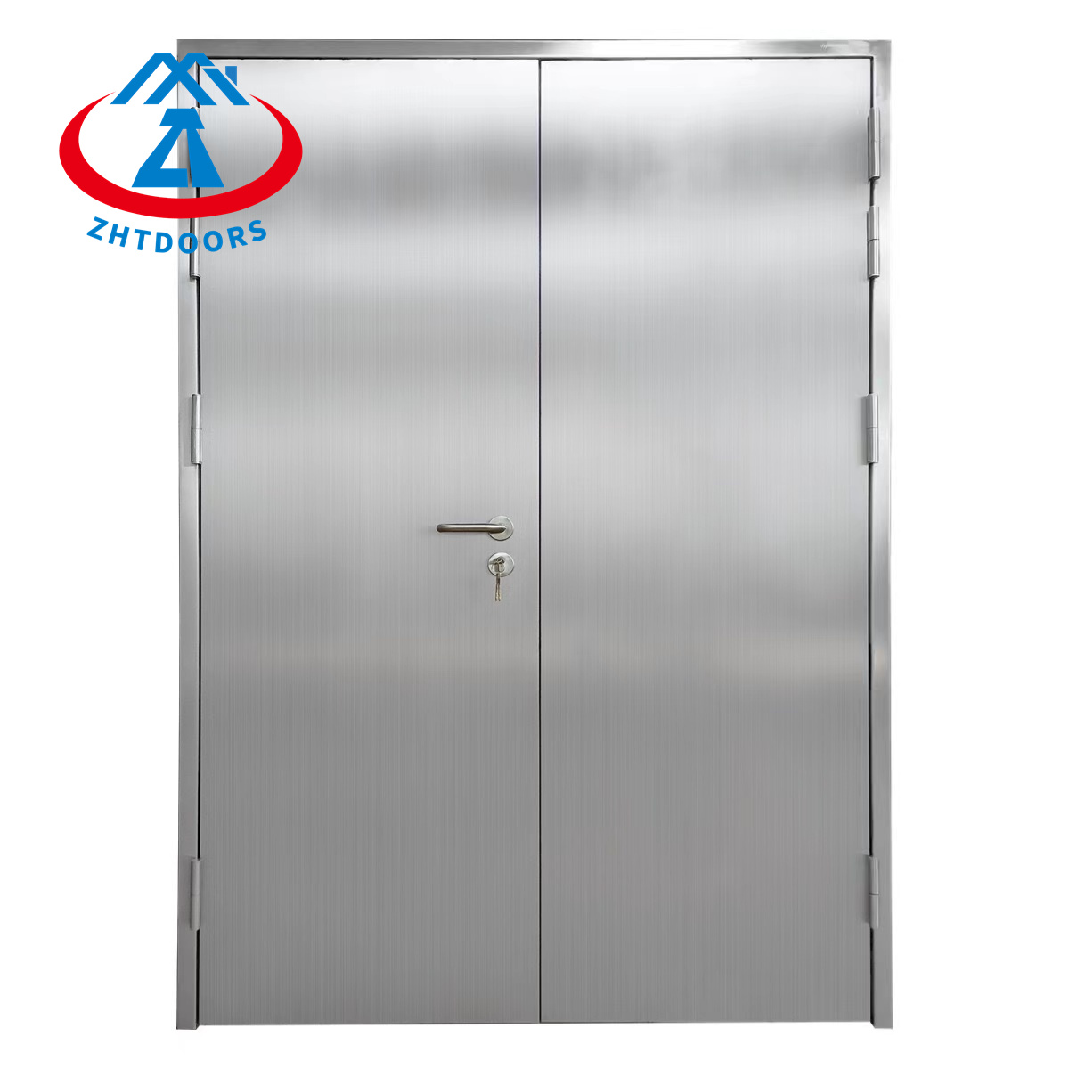 Wholesale price fireproof double steel door UL standard stainless steel safety escape fire door