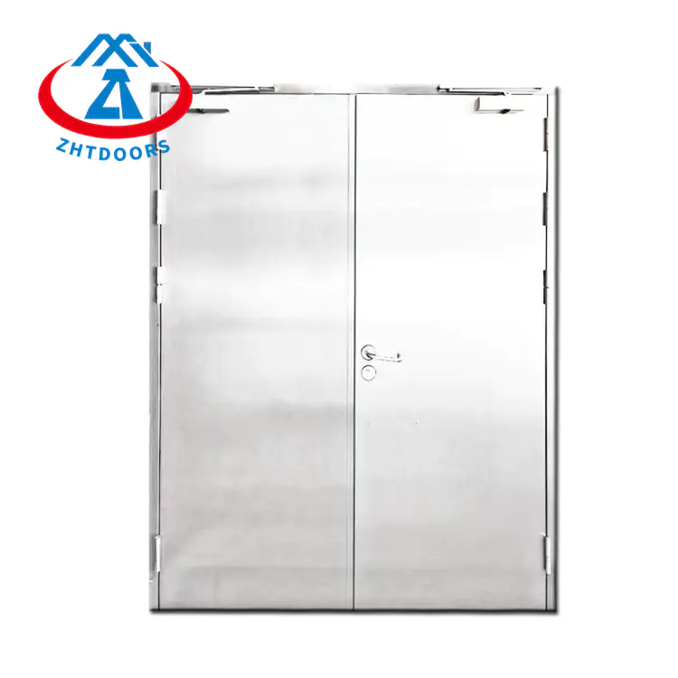 Wholesale price fireproof double steel door UL standard stainless steel safety escape fire door