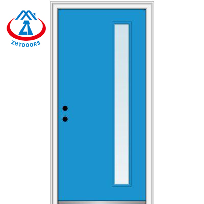 Hot Selling Product Single Plate Vibration Electrostatic Coating Fire Door AS Certified Fireproof Steel Door 90min