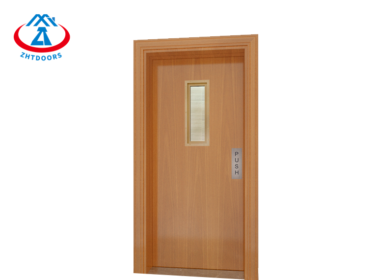 Manufacturer wholesale price hotel door solid wood composite fire door wooden UL standard fire door