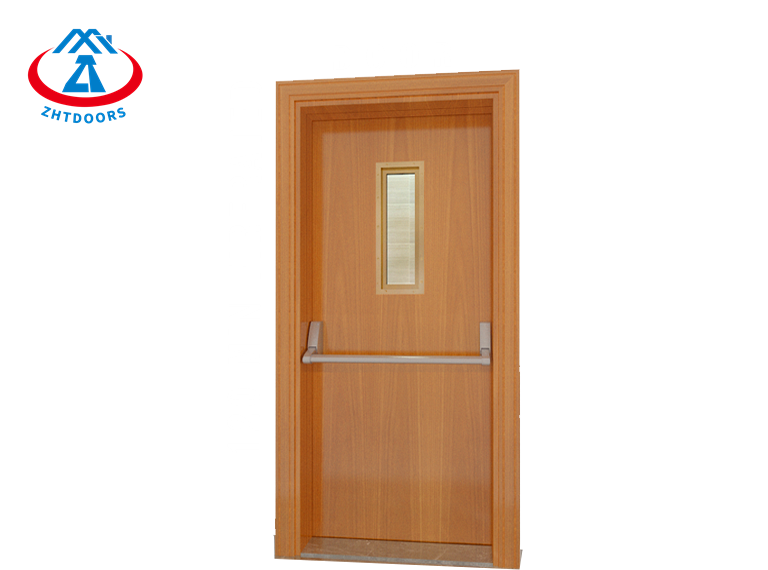 Factory reasonably priced hospital British standard fire door with push rod
