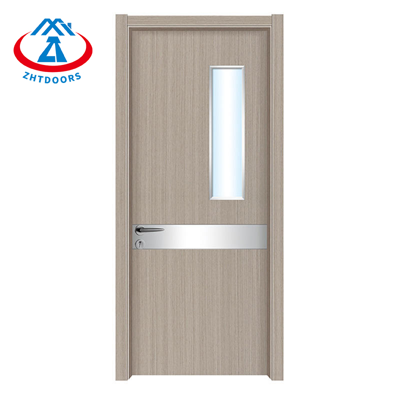 Top Rated Fire Standard Steel Thermal Glass Door BS Standard 45 Minutes Wood Grain Fire Door