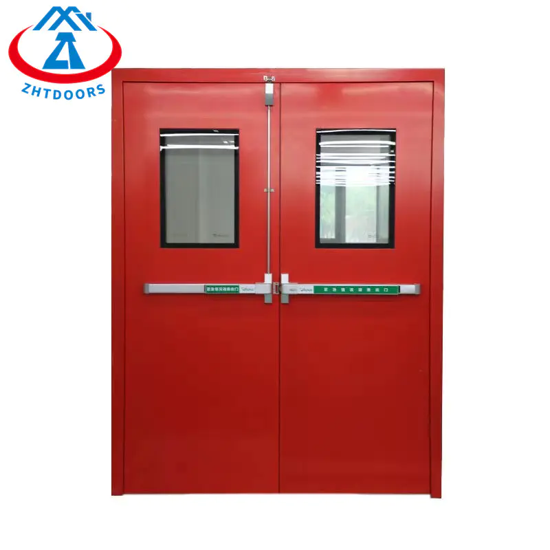 Professional seller offers UL standard steel fire door with exit push rod
