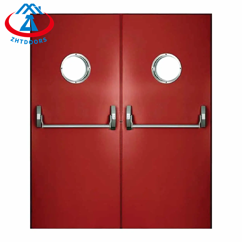 Safety High Quality Ventilated Metal Door UL Standard Fire Exit Door Emergency Exit Push Rod