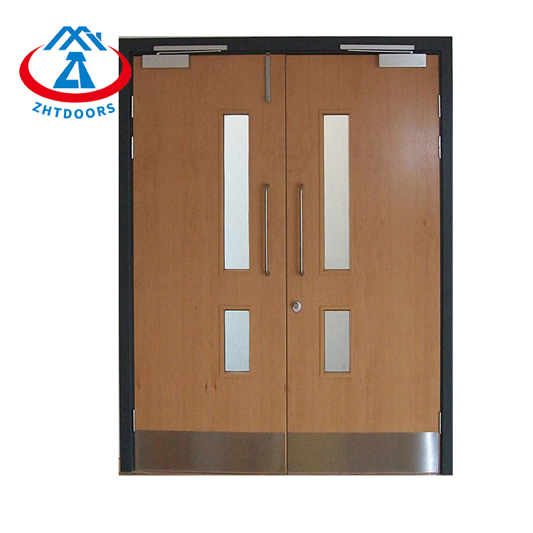 Factory hot selling product solid wood fire exit door with UL certificate