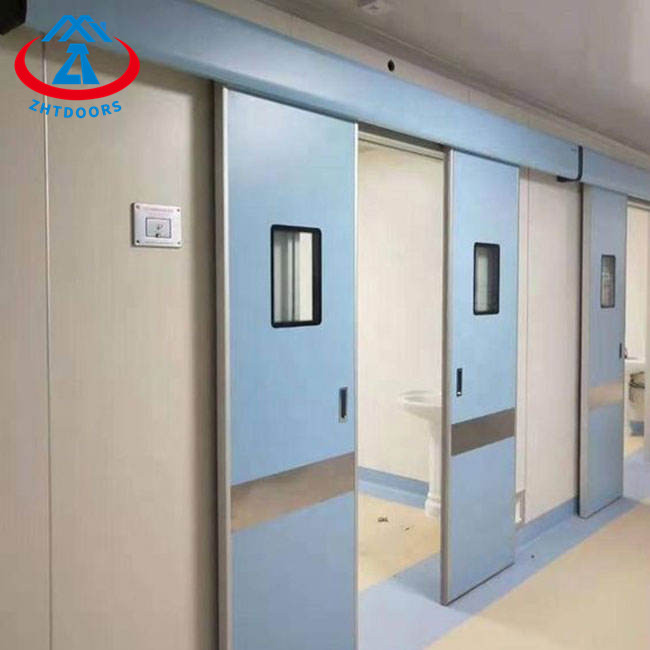 product-Customized safety airtight door EN standard 120 minutes hospital fireproof sliding door-Zhon
