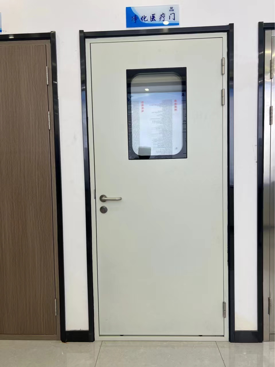 Double-layer steel fire door AS standard single leaf clean room fire door
