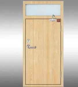 product-Zhongtai-Manufacturer Hot Selling Solid Wood Fire Exit Doors UL Certified 90 Minute Fire Rat