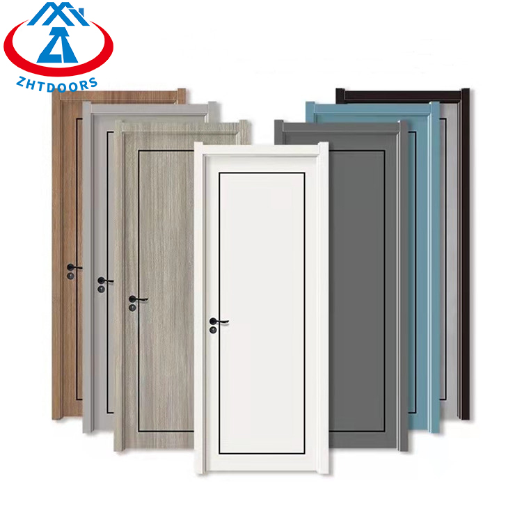 product-Modern design scratch resistant high density fiberboard interior wood fire door-Zhongtai-img