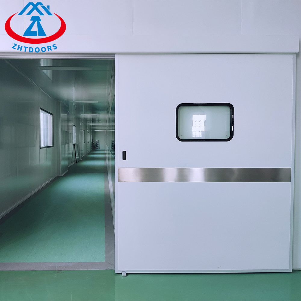 Fireproof Stainless Steel Sliding Swing Door EN Standard 60 Minutes Fire Hospital Door