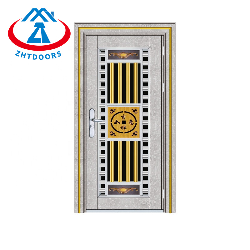 Latest design of stainless steel single entry main door with UL standard fire rating