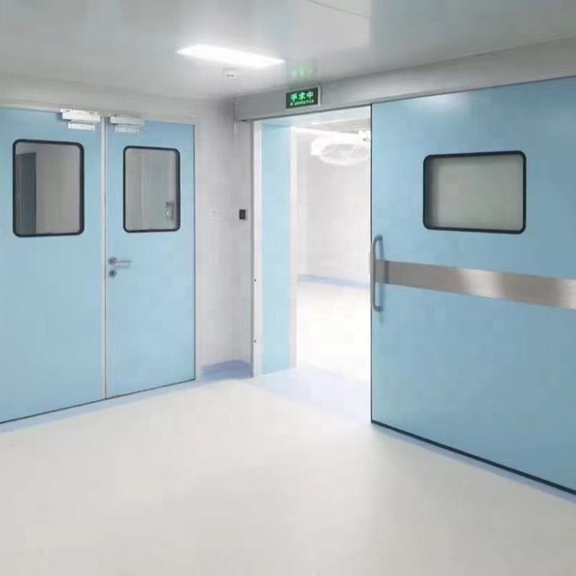product-Fireproof Stainless Steel Sliding Swing Door EN Standard 60 Minutes Fire Hospital Door-Zhong