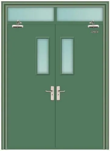 Stable performance outdoor fire door UL certified vision board fire exit door