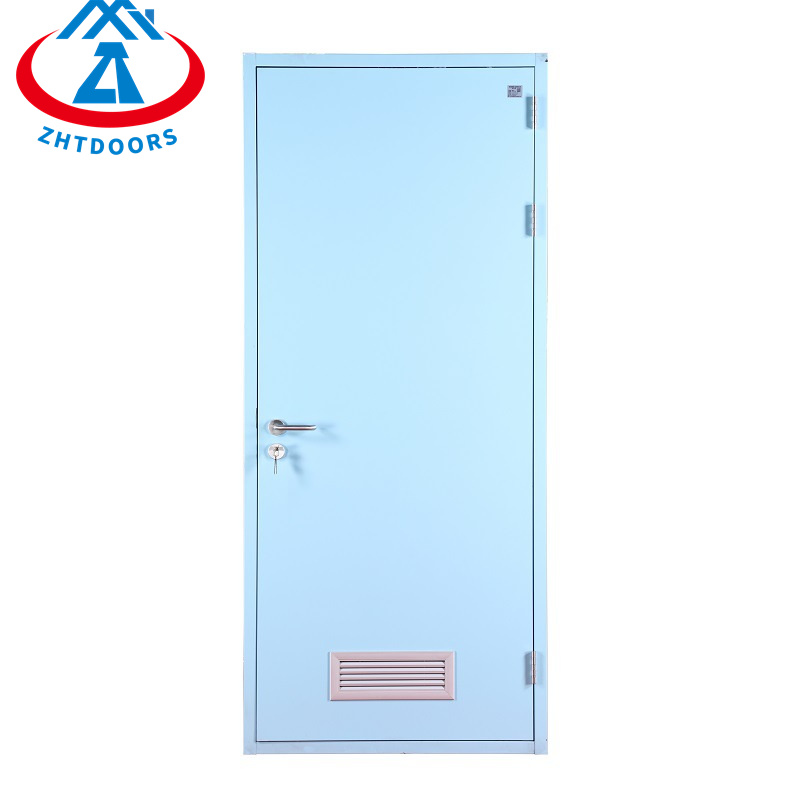 Fire door semi light entrance ul standard commercial hotel fire door