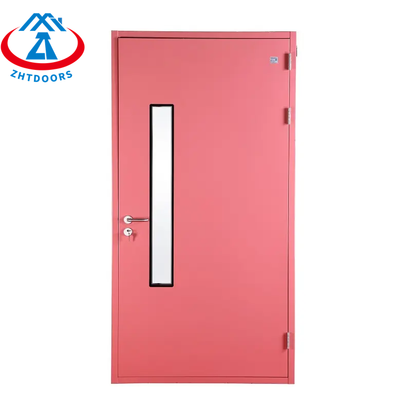 Hot sale low price metal hospital door AS Australian standard electrostatic coating swing fire rated door
