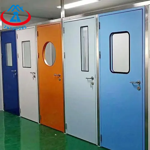 Competitive price EN standard 60 minutes hospital fireproof metal security door