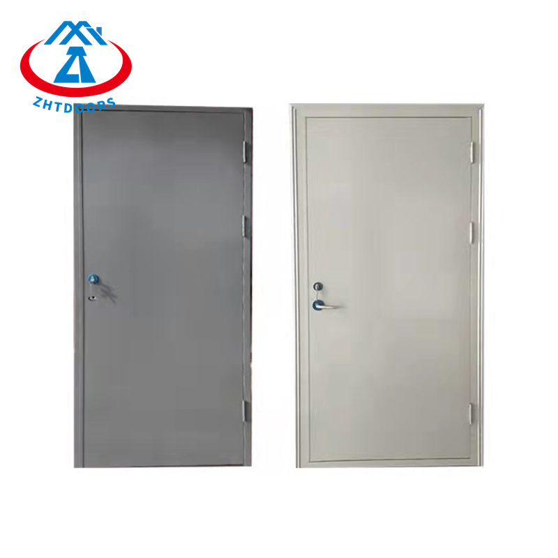 product-Zhongtai-Modern security steel front door BS British standard single leaf steel metal fire d